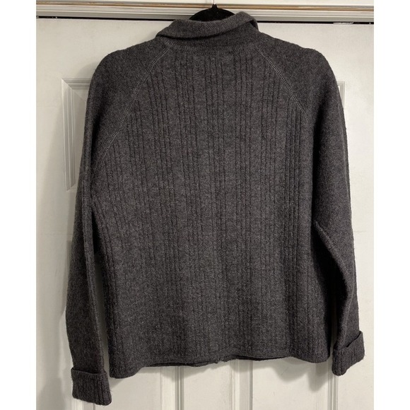 Vintage Wondra Wool Knitting Needles Vintage Cardigan Sweater Jacket Gray Small - Picture 7 of 9